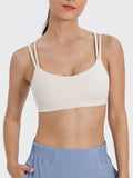 Millennia Scoop Neck Double Strap Active Cami - felvior