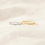 925 Sterling Silver Inlaid Zircon Ring - felvior