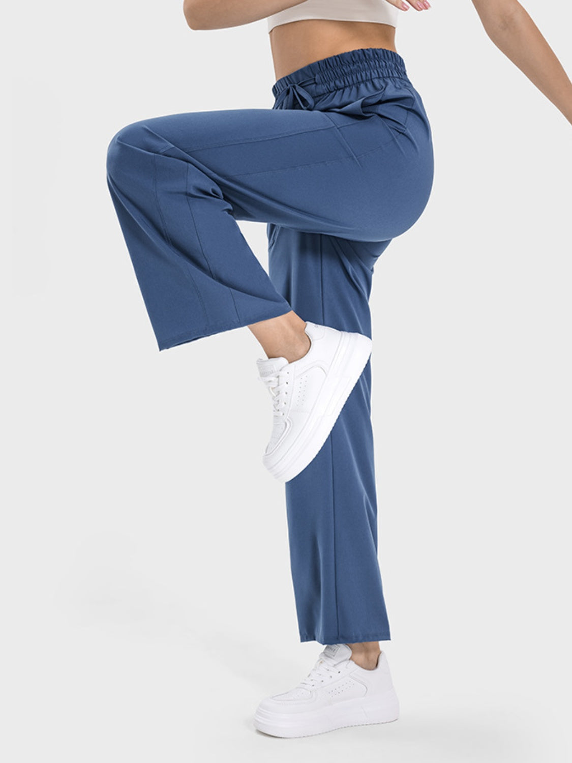 Millennia Drawstring Pocketed Active Pants - felvior