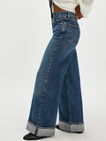 Cuffed Jeans with Pockets - felvior