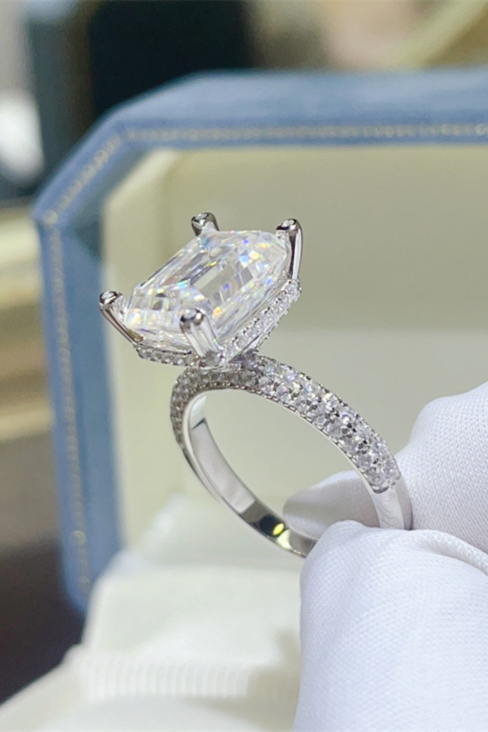 5 Carat Moissanite 925 Sterling Silver Ring - felvior
