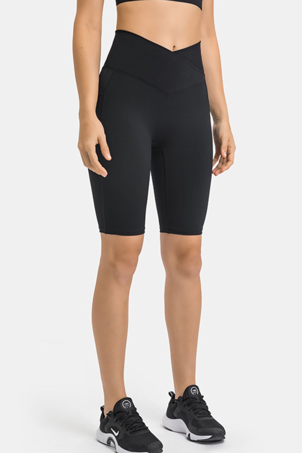 Millennia High Waist Biker Shorts with Pockets - felvior