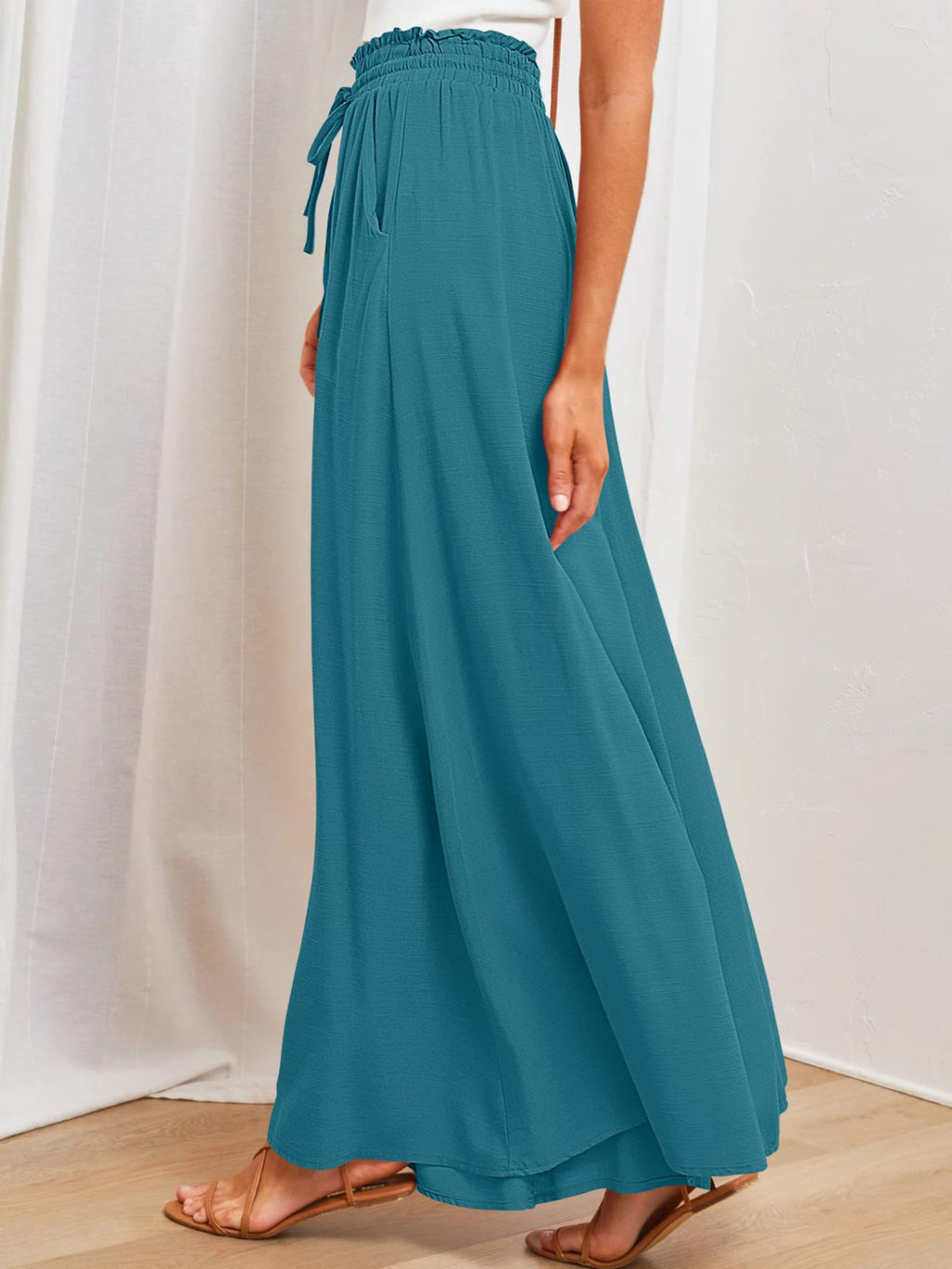 Wide Leg Pants with Pockets