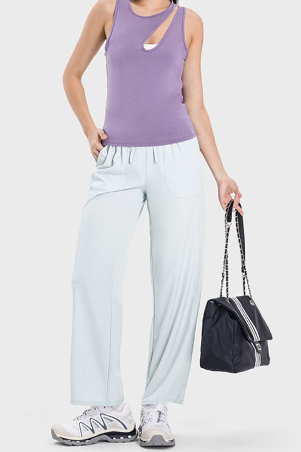 Millennia Drawstring Pocketed Active Pants - felvior