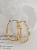 18K Gold-Plated Titanium Steel Earrings - felvior