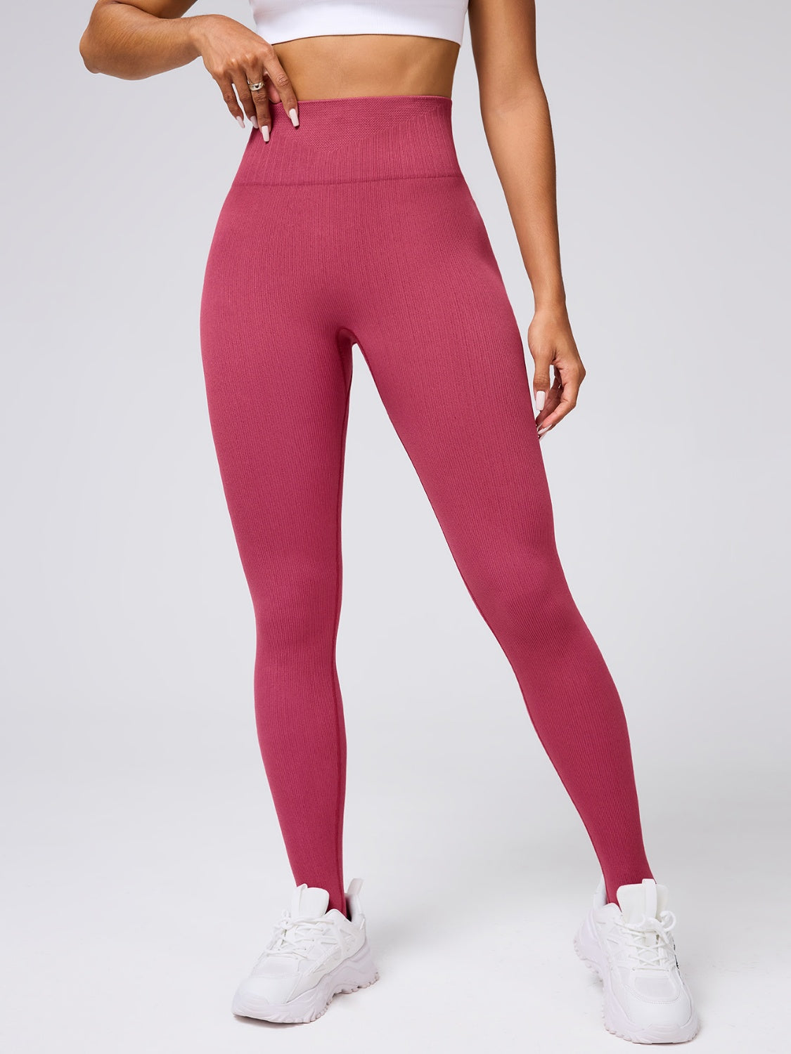 High Waist Stirrup Active Leggings - felvior