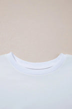 Loose Half Sleeve Hi Low Hem T Shirt