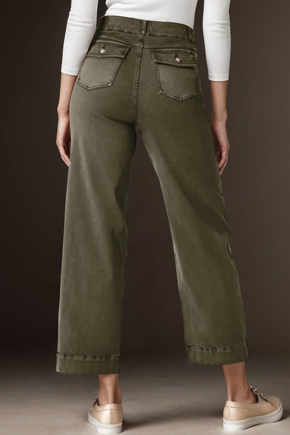 High Waist Jeans with Pockets - felvior