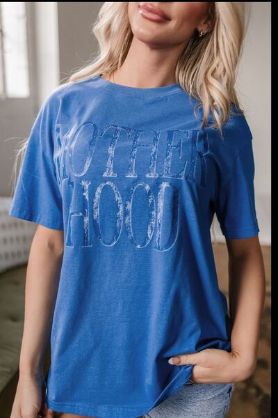 MOTHERHOOD Letter Graphic T-Shirt - felvior
