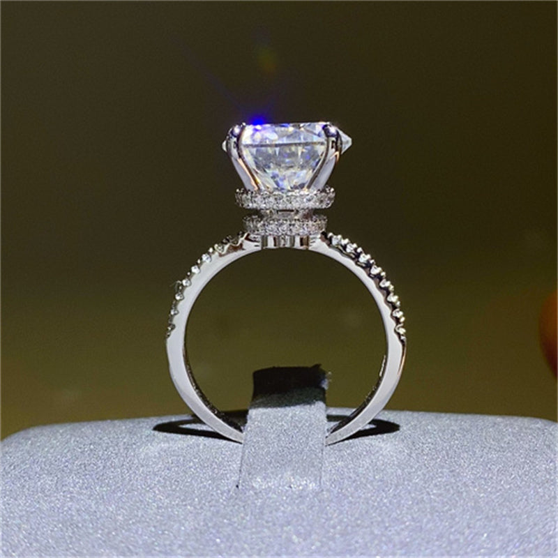 5 Carat Moissanite 925 Sterling Silver Ring - felvior