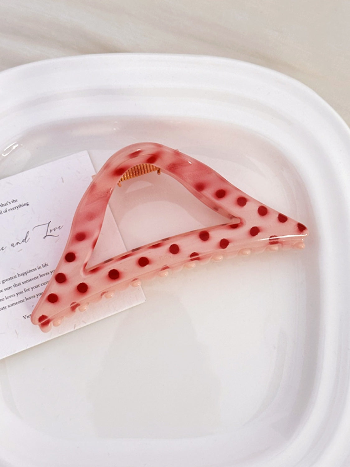 PC Polka Dot Hair Claw Clip - felvior