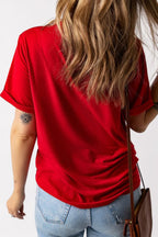 USA American Flag Crewneck T Shirt