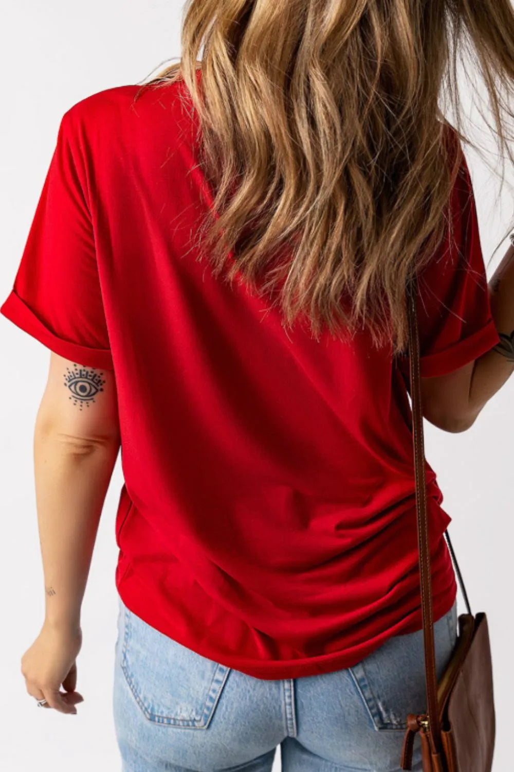 USA American Flag Crewneck T Shirt