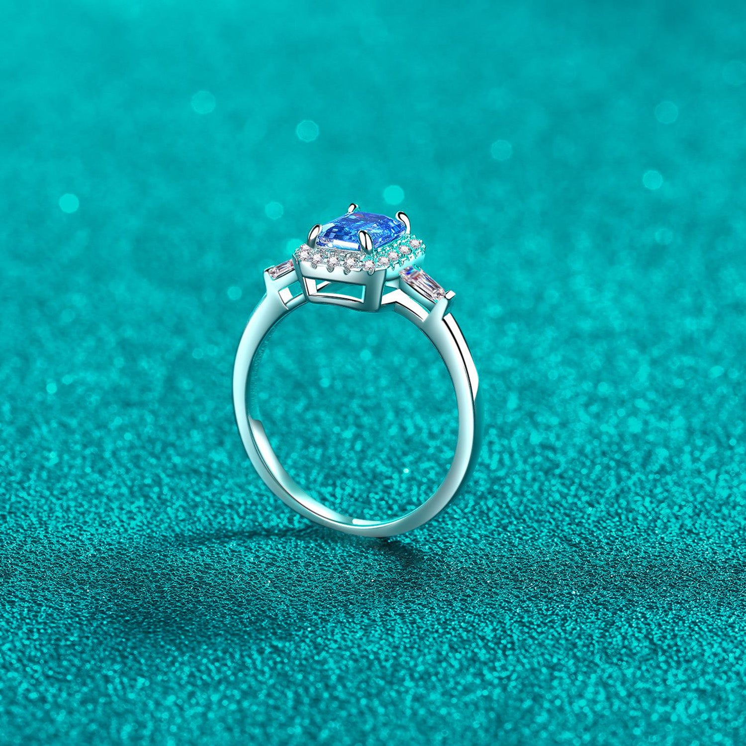 1 Carat Moissanite 925 Sterling Silver Ring - felvior