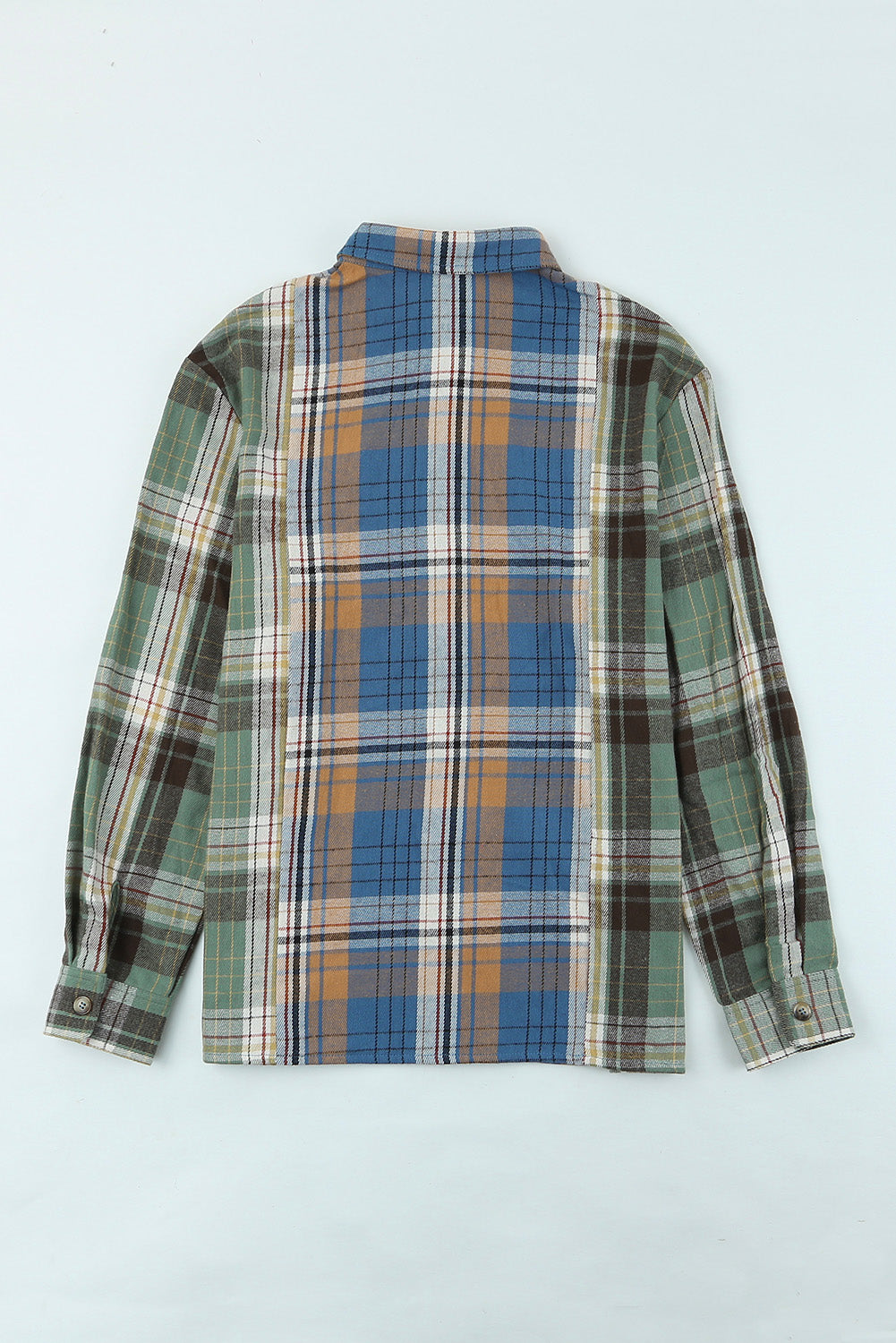 Plaid Button Up Long Sleeve Shirt - felvior