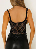 Lace Sweetheart Neck Cami