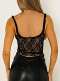 Lace Sweetheart Neck Cami - felvior