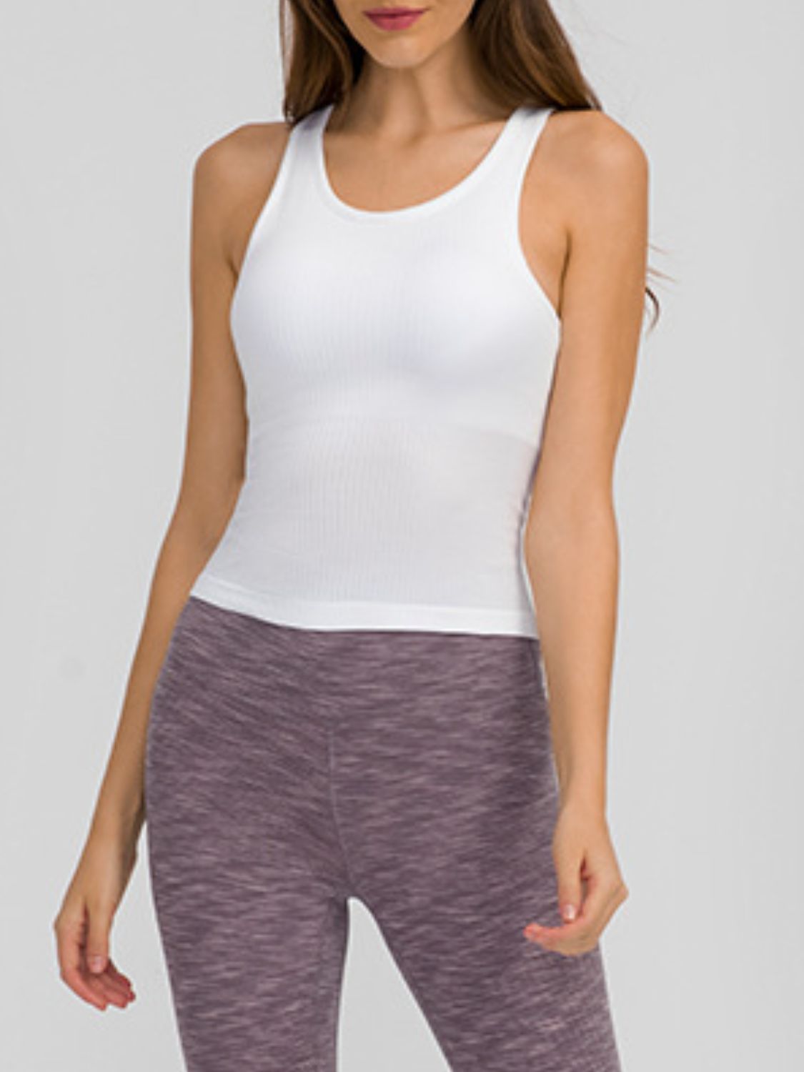 Millennia Round Neck Racerback Active Tank - felvior