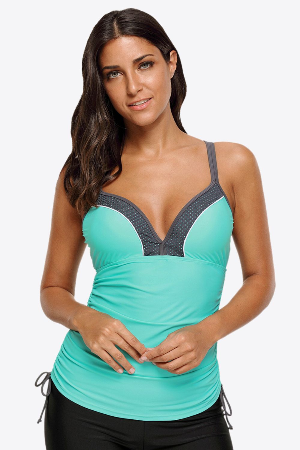 Contrast Sweetheart Neck Swim Cami Hauptbild