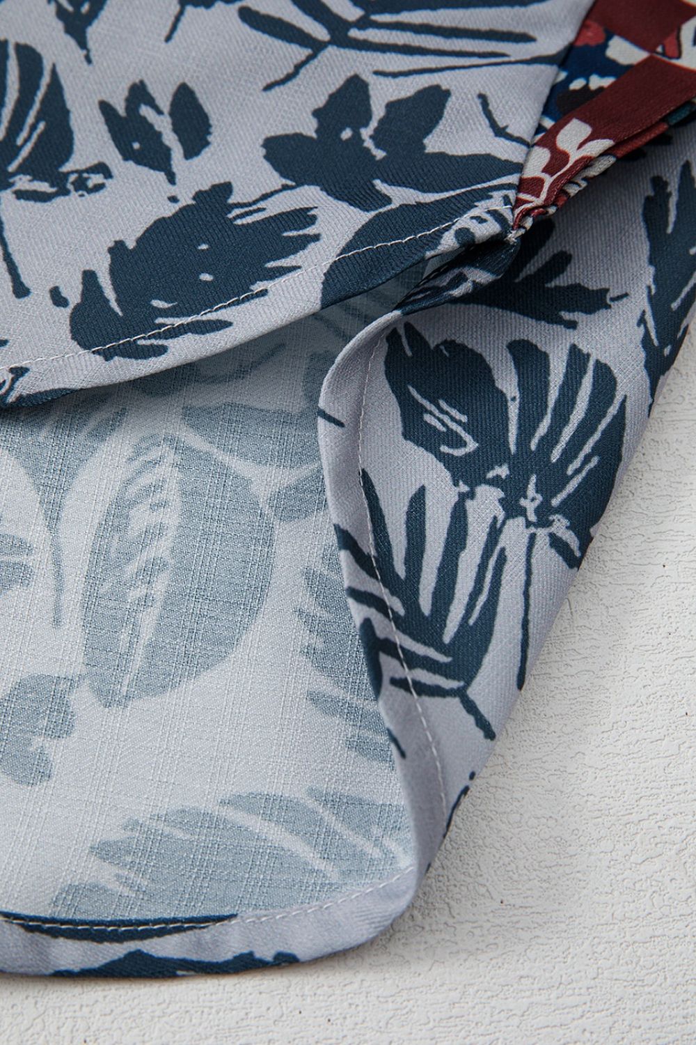 Peace Desert Graphic Asymmetric Printed Patchwork Sleeve Top