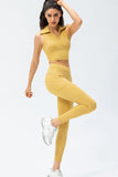 Full Size Slim Fit High Waist Long Sports Pants with Pockets - felvior