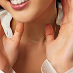 Interlocked Titanium Steel Necklace