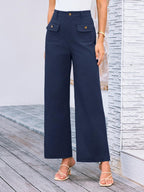 High Waist Wide Leg Pants