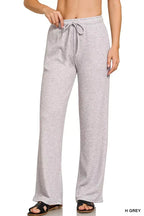 Zenana Ribbed Drawstring Lounge Pants