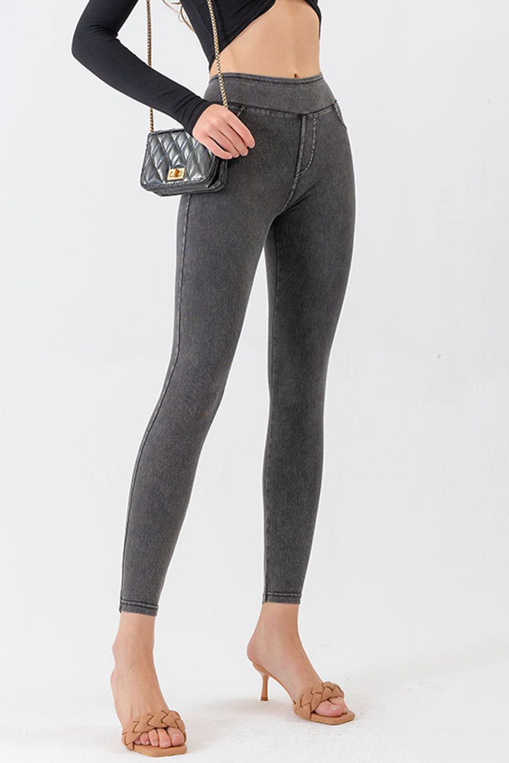 High Waist Skinny Jeans - felvior