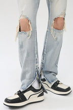 Men's Distressed Slit Jeans