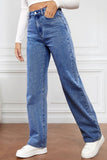 High Waist Straight Jeans - felvior