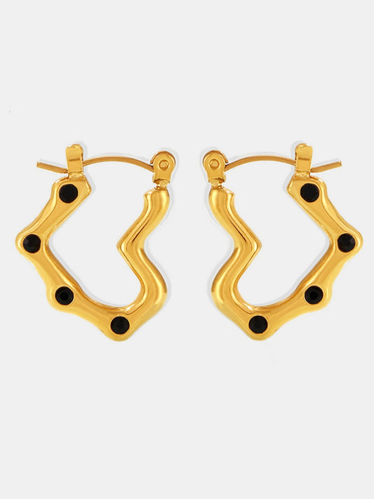 Stainless Steel Heart Earrings - felvior