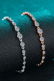 925 Sterling Silver Inlaid Moissanite Bracelet - felvior