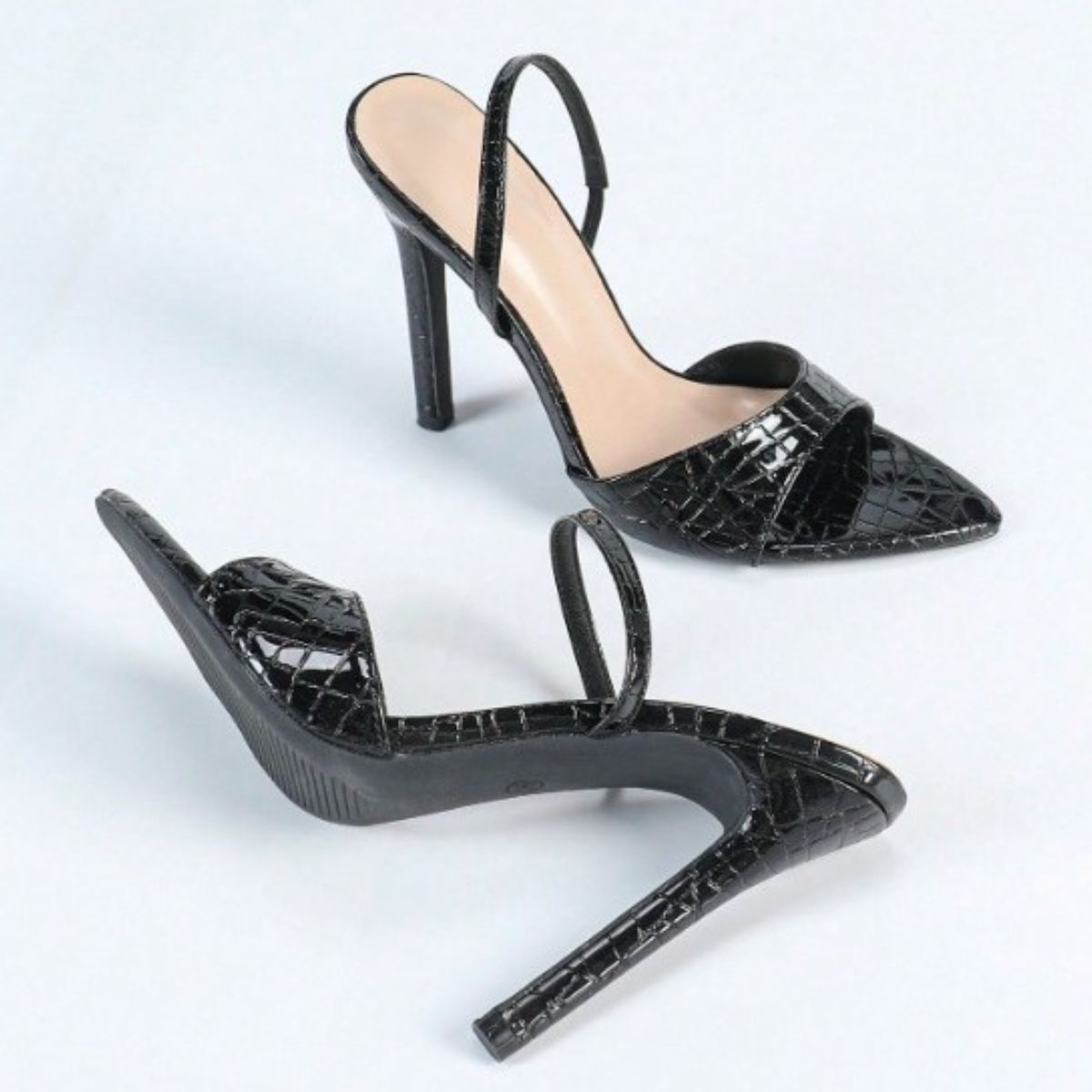 Open Toe Stiletto Sandals - felvior