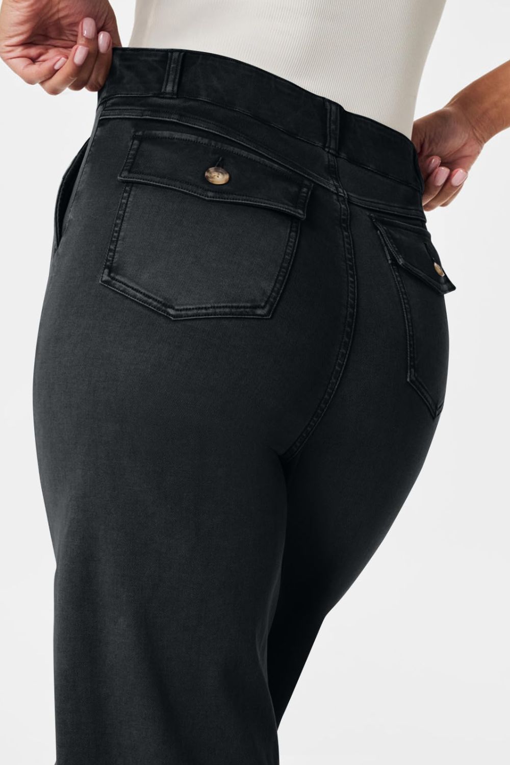 High Waist Jeans with Pockets - felvior
