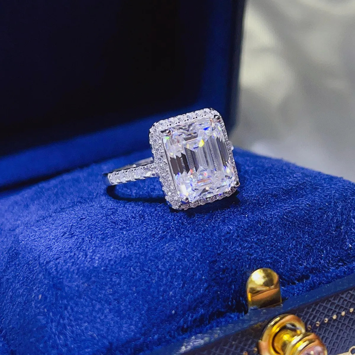 5 Carat Moissanite 925 Sterling Silver Ring - felvior