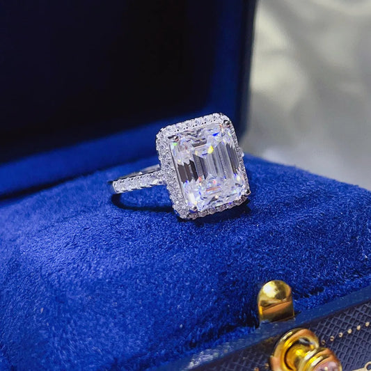 5 Carat Moissanite 925 Sterling Silver Ring - felvior