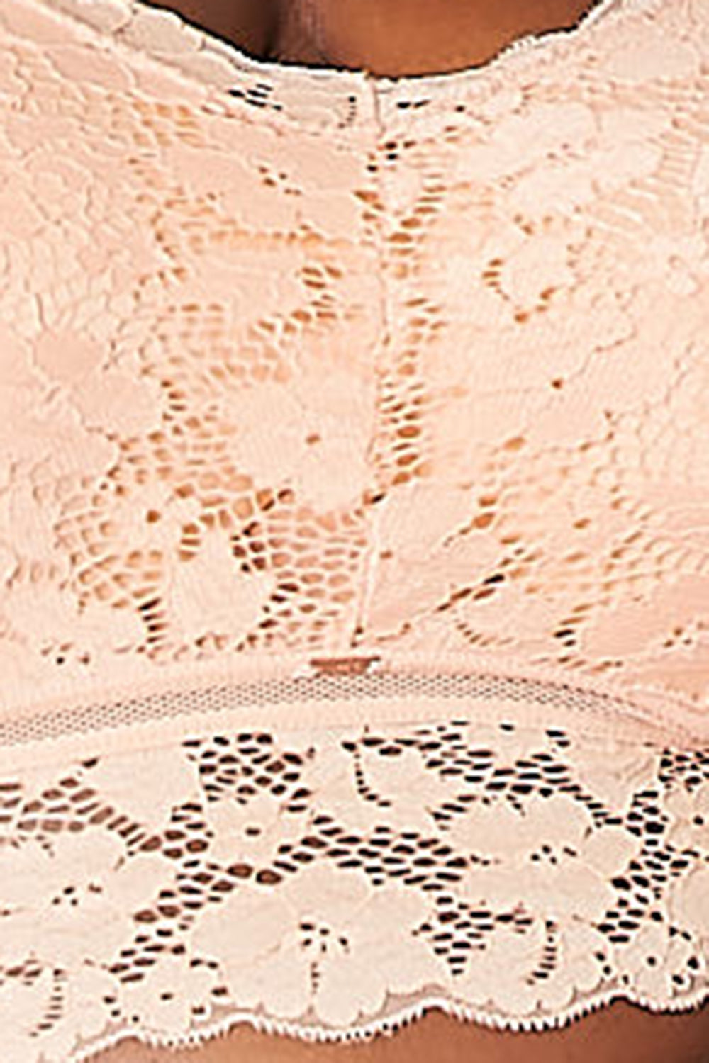 JadyK Juliette Full Size Crisscross Lace Bralette - felvior
