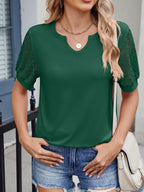 Lace Short Sleeve T-Shirt