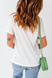 GAME DAY Round Neck Short Sleeve T-Shirt - felvior