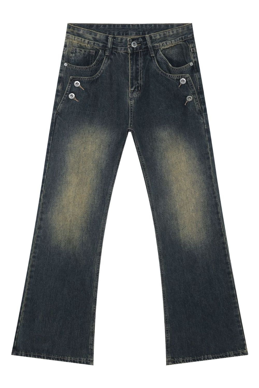Men's Bootcut Jeans with Pockets