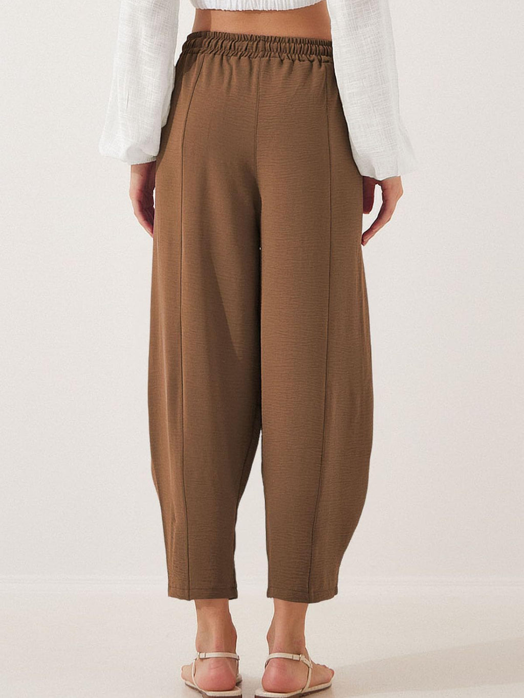 Full Size Drawtising Cropped Jogger Pants Plus Size