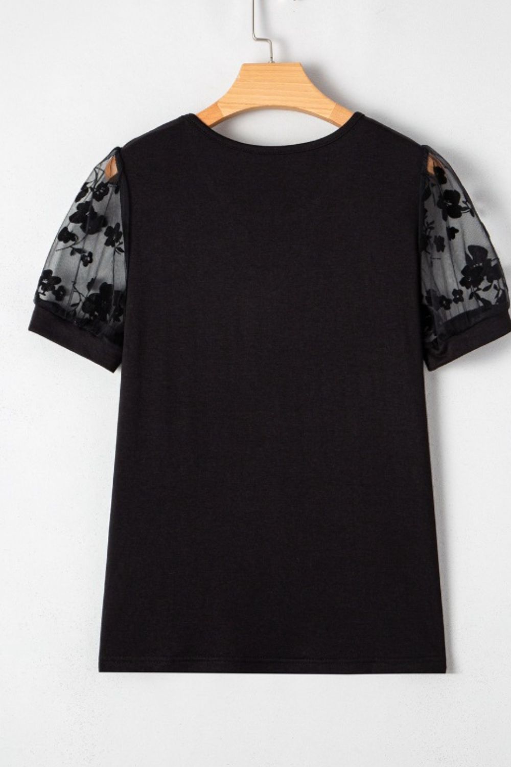 Flora Lace Patchwork Crew Neck Top - felvior