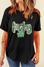 Lucky Clover Graphic T-Shirt
