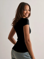 Surplice Short Sleeve T-Shirt