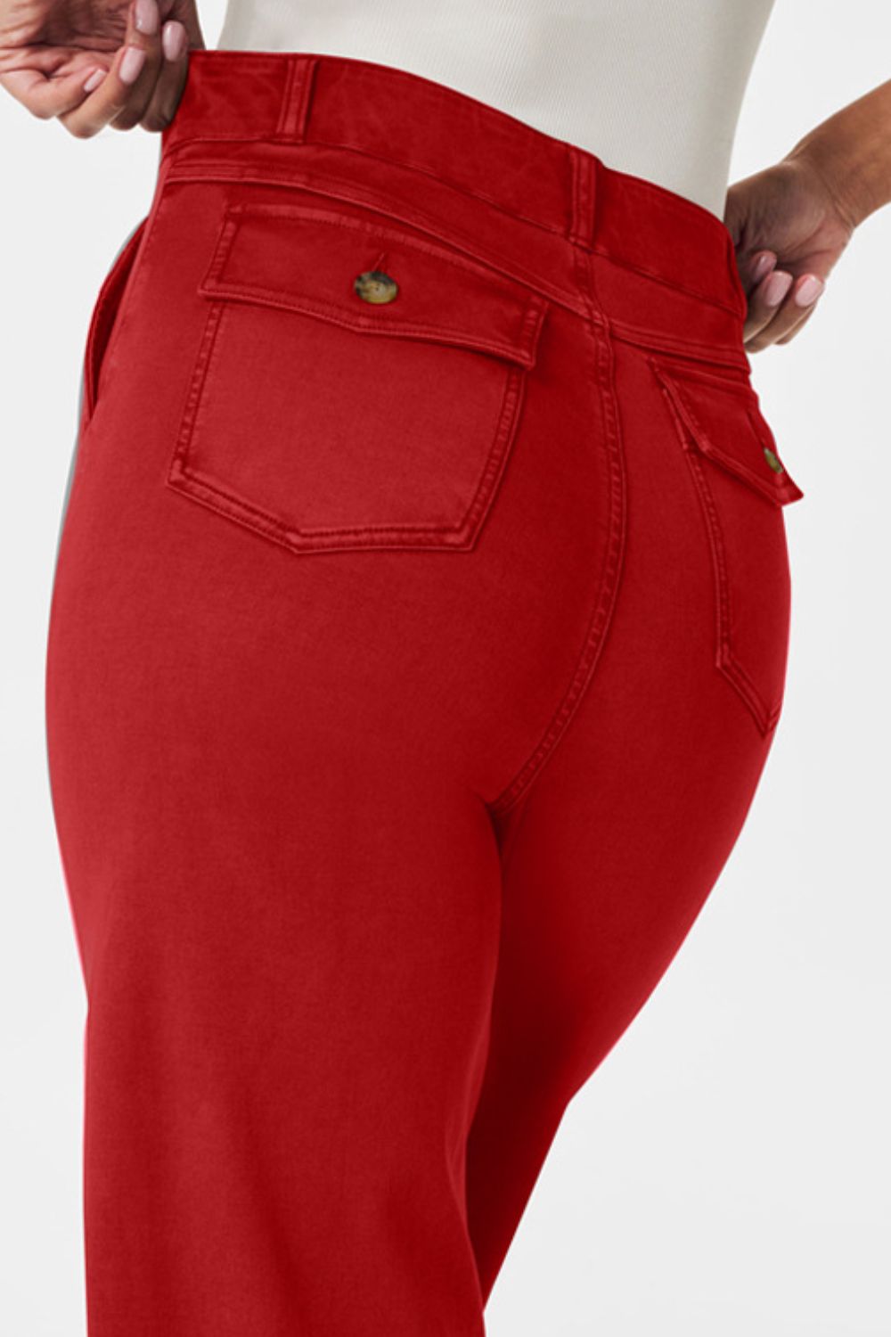 High Waist Jeans with Pockets - felvior