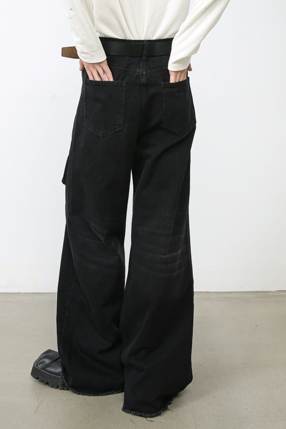 Men's Wide Leg Jeans with Pockets Hauptbild