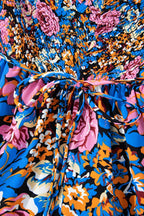 Floral Smocked Spaghetti Straps Wide Leg Jumpsuit