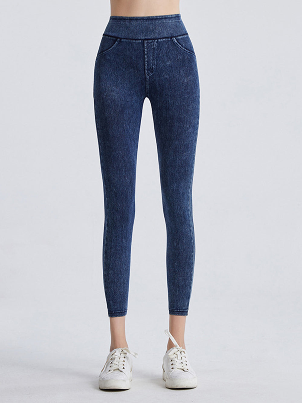 Wide Waistband Sports Leggings - felvior