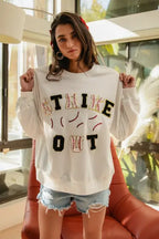 BiBi Baseballs Strikeout Patches French Terry Sweatshirt